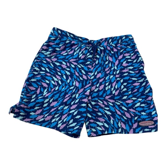 Vineyard vines boys  Blue Patterned Shorts - Picture 1 of 10